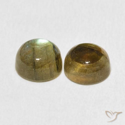Gemme di Labradorite Multicolore naturale da 3.50 ct, Rotondo, Traslucido