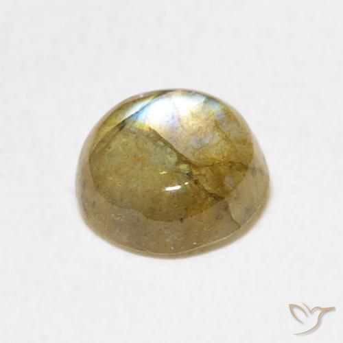 Labradorite Multicolore naturale da 1.33 ct, Rotondo, Traslucido