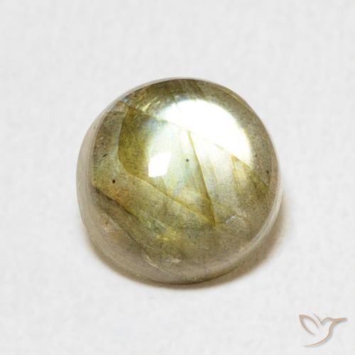 1.64ct Naturale Multicolore Labradorite, Rotondo, Traslucido