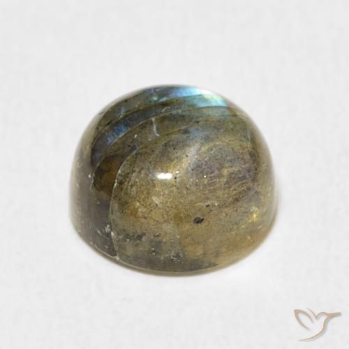 Labradorite Multicolore naturale da 3.82 ct, Rotondo, Traslucido