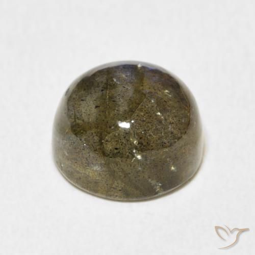 Labradorite Multicolore naturale da 4.03 ct, Rotondo, Traslucido