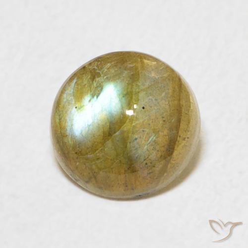 Labradorite Multicolore naturale da 1.62 ct, Rotondo, Traslucido