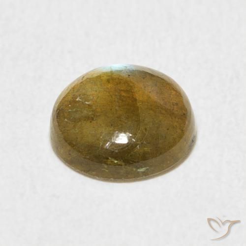Labradorite Multicolore naturale da 1.62 ct, Rotondo, Traslucido