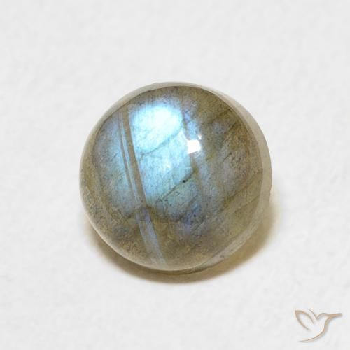 Labradorite Multicolore naturale da 1.77 ct, Rotondo, Traslucido