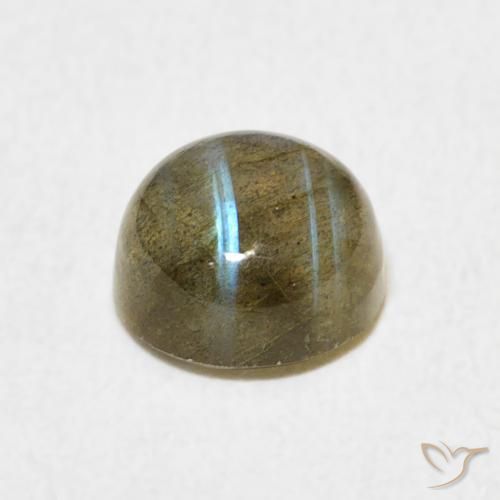 Labradorite Multicolore naturale da 1.77 ct, Rotondo, Traslucido