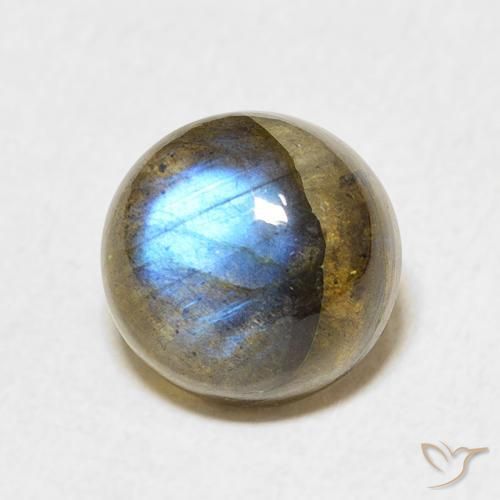 Labradorite Multicolore naturale da 3.53 ct, Rotondo, Traslucido