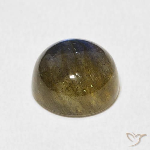 Labradorite Multicolore naturale da 3.53 ct, Rotondo, Traslucido