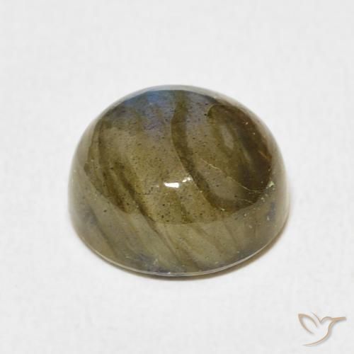 Labradorite Multicolore naturale da 6.22 ct, Rotondo, Traslucido