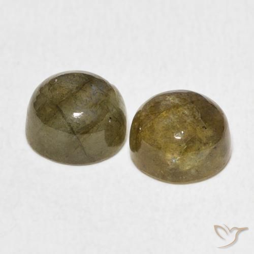 Gemme di Labradorite Multicolore naturale da 3.84 ct, Rotondo, Traslucido