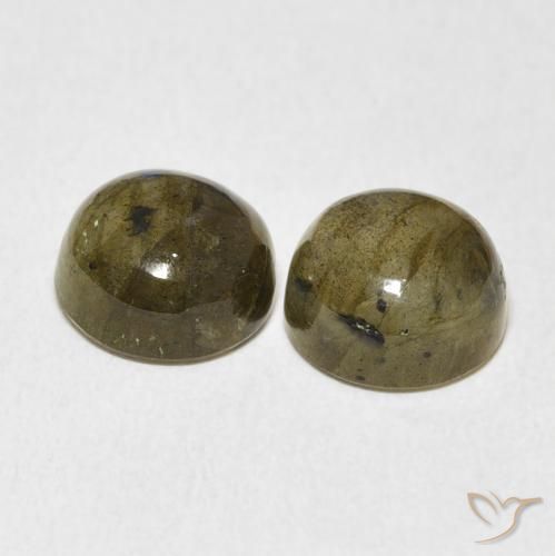 Gemme di Labradorite Multicolore naturale da 7.00 ct, Rotondo, Traslucido