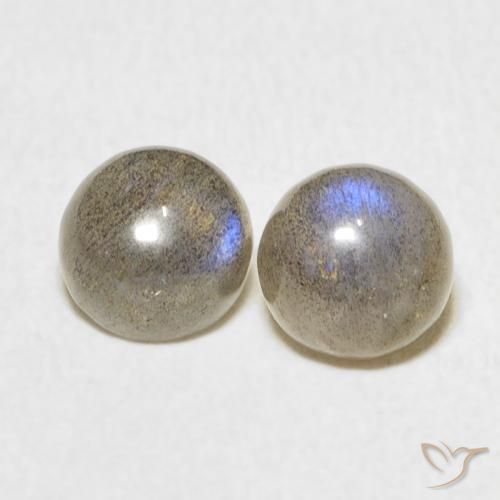 2.14ctw Naturale Multicolore Labradorite, Rotondo, Traslucido