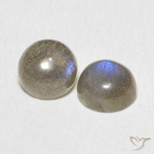 Gemme di Labradorite Multicolore naturale da 2.14 ct, Rotondo, Traslucido