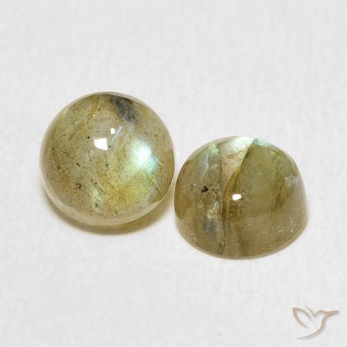 Gemme di Labradorite Multicolore naturale da 2.31 ct, Rotondo, Traslucido