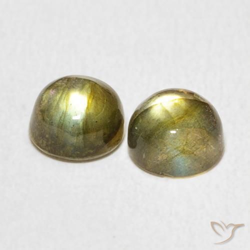 Gemme di Labradorite Multicolore naturale da 2.31 ct, Rotondo, Traslucido