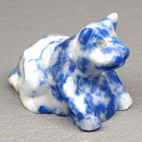 Lapislazzuli naturale blu da 68,22 ct, forma fantasia, opaco