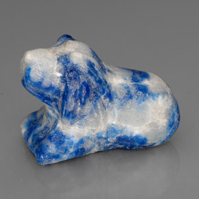 Lapislazzuli naturale blu da 66,94 ct, forma fantasia, opaco