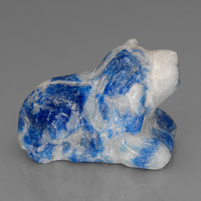 Lapislazzuli naturale blu da 66,94 ct, forma fantasia, opaco