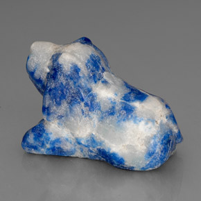 Lapislazzuli naturale blu da 66,94 ct, forma fantasia, opaco