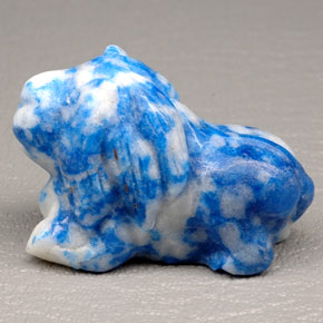 Lapislazzuli naturale blu da 96,76 ct, forma fantasia, opaco