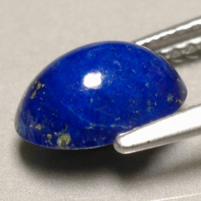 Lapislazzuli naturale blu da 1,58 ct, taglio ovale, opaco