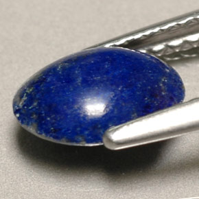 Lapislazzuli naturale blu da 0,81 ct, taglio ovale, opaco