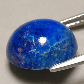 Lapislazzuli naturale blu da 5,83 ct, taglio ovale, opaco