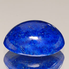 Lapislazzuli naturale blu da 1,87 ct, taglio ovale, opaco