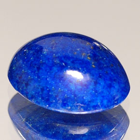 Lapislazzuli naturale blu da 1,87 ct, taglio ovale, opaco