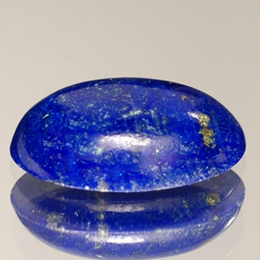 Lapislazzuli naturale blu da 1,53 ct, taglio ovale, opaco