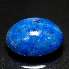 Lapislazzuli naturale blu da 5,76 ct, taglio ovale, opaco