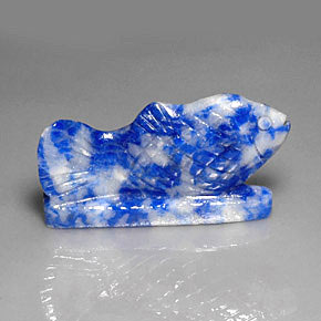 Lapislazzuli naturale blu da 33,70 ct, forma fantasia, opaco