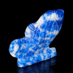 Lapislazzuli naturale blu da 26,35 ct, forma fantasia, opaco