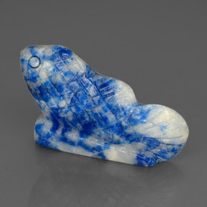 Lapislazzuli naturale blu da 29,02 ct, forma fantasia, opaco