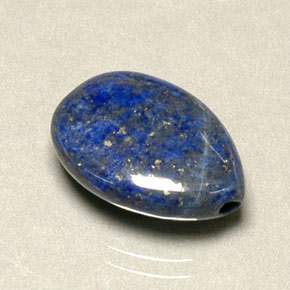 Lapislazzuli naturale blu da 6,06 ct, taglio a pera, opaco