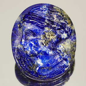 Lapislazzuli naturale blu da 48,98 ct, forma fantasia, opaco