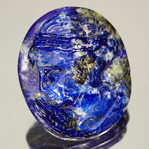 Lapislazzuli naturale blu da 48,98 ct, forma fantasia, opaco