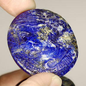 Lapislazzuli naturale blu da 48,98 ct, forma fantasia, opaco