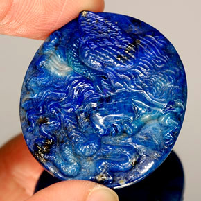 Lapislazzuli naturale blu da 48,25 ct, forma fantasia, opaco