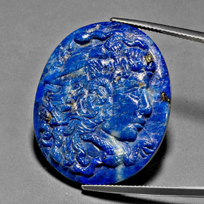Lapislazzuli naturale blu da 43,12 ct, forma fantasia, opaco