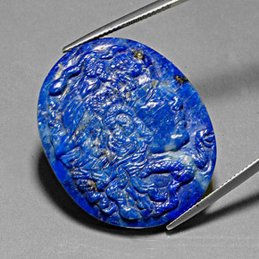 Lapislazzuli naturale blu da 43,12 ct, forma fantasia, opaco