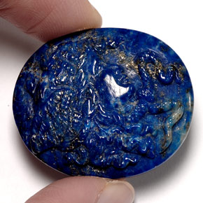 Lapislazzuli naturale blu da 43,21 ct, forma fantasia, opaco