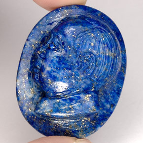 Lapislazzuli naturale blu da 55,96 ct, forma fantasia, opaco