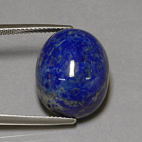 Lapislazzuli naturale blu da 25,84 ct, taglio ovale, opaco