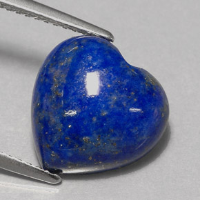 Lapislazzuli naturale blu da 5,31 ct, a forma di cuore, opaco