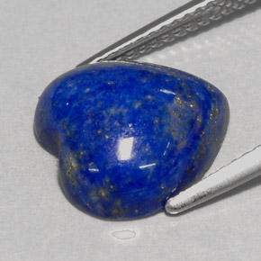 Lapislazzuli naturale blu da 5,31 ct, a forma di cuore, opaco