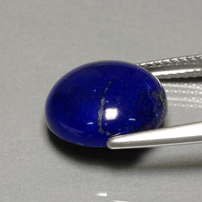 Lapislazzuli naturale blu da 5,37 ct, taglio rotondo, opaco