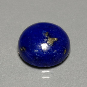 Lapislazzuli naturale blu da 5,64 ct, taglio rotondo, opaco