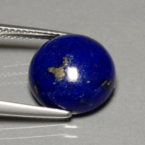 Lapislazzuli naturale blu da 5,64 ct, taglio rotondo, opaco