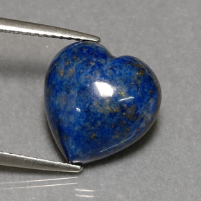 Lapislazzuli naturale blu da 6,02 ct, a forma di cuore, opaco