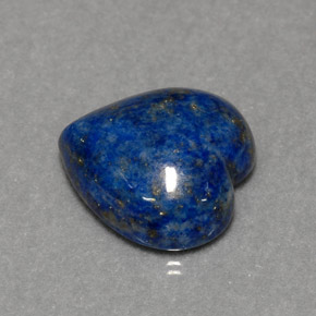 Lapislazzuli naturale blu da 6,02 ct, a forma di cuore, opaco
